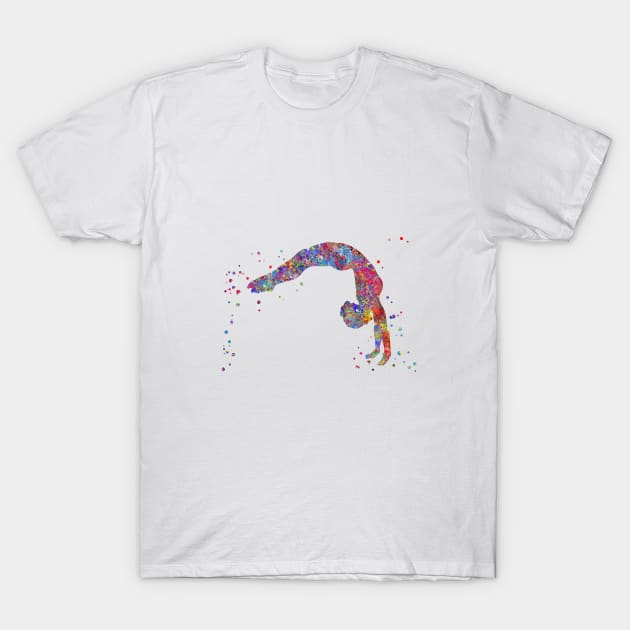 Gymnastics girl T-Shirt by RosaliArt